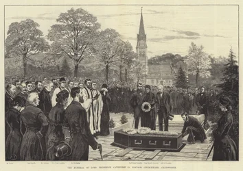 The Funeral of Lord Frederick Cavendish in Edensor Churchyard, Chatsworth